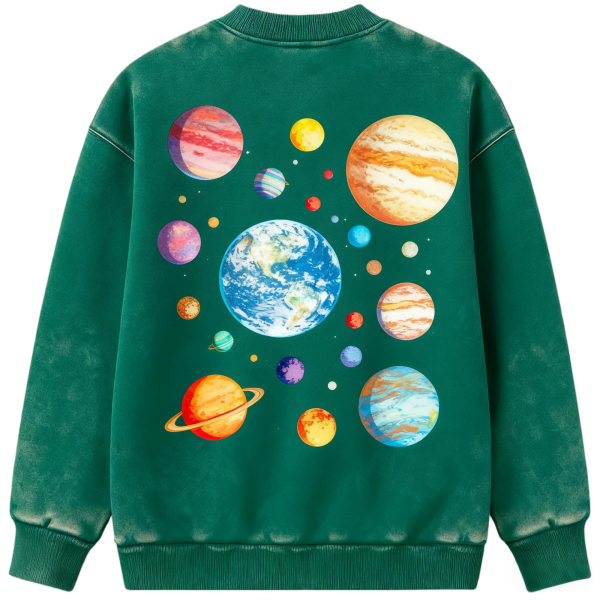 Distressed Acid Wash Vintage Hoodie Sweatshirt